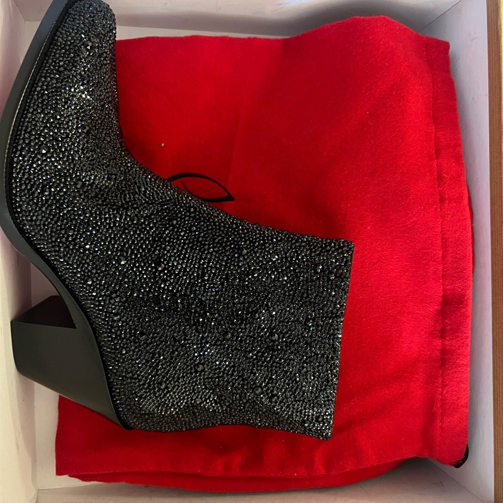Brand new Christian Louboutin sparkle cowboy boots S37 - Picture 5 of 9